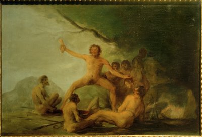 Cannibals Showing Human Remains by Francisco de Goya